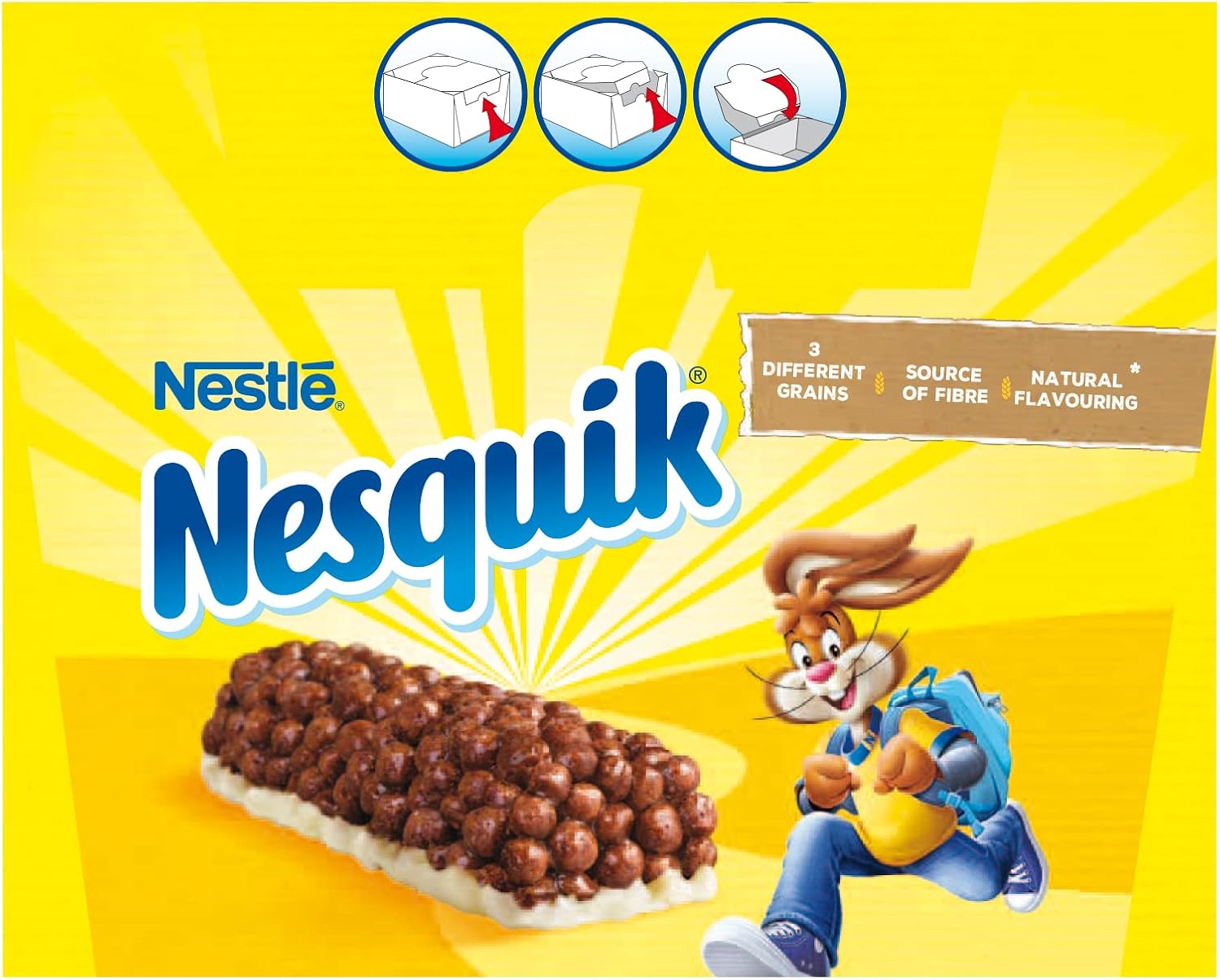 Detalle 2 de Nestlé Nesquik Barras de Cereales 16x25g 🥣