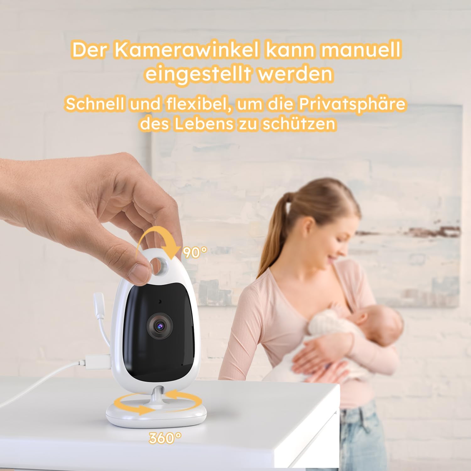 Thumbnail 5 de BOIFUN Babyphone mit Kamera 2" und 720p