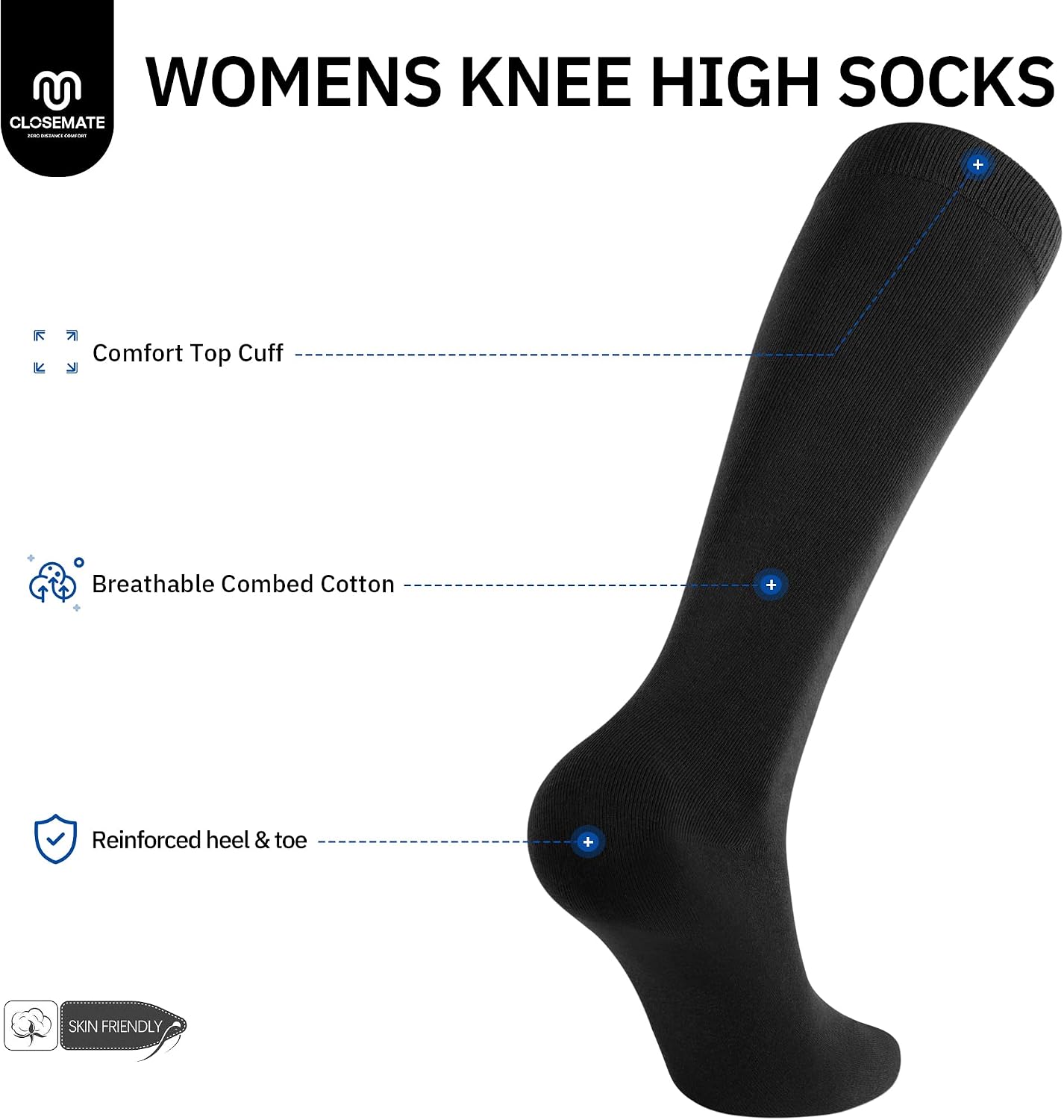 Thumbnail 3 de CLOSEMATE Chaussettes Hautes 3 paires 35-42