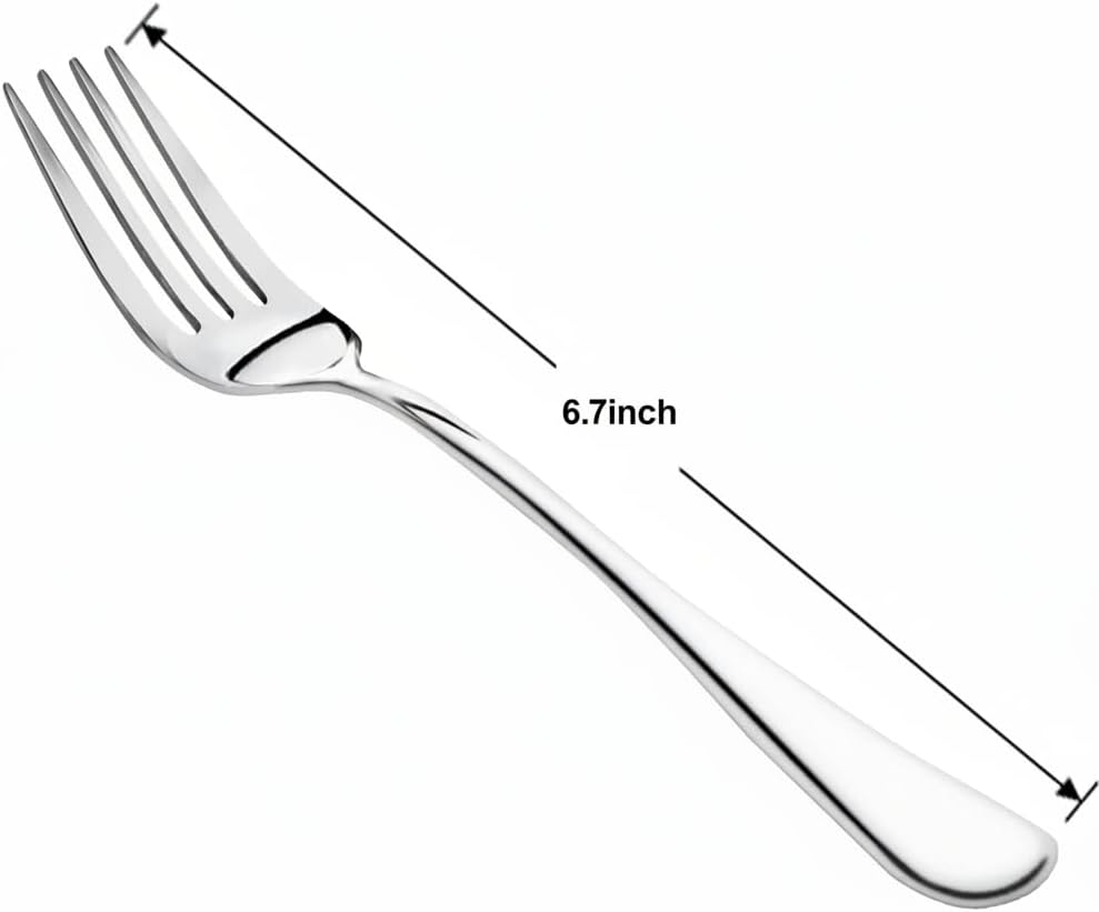 Thumbnail 1 de NICE KITCHEN 16-Piece Salad Forks Set, 6.7" Food-Grade Stainless Steel Flatware