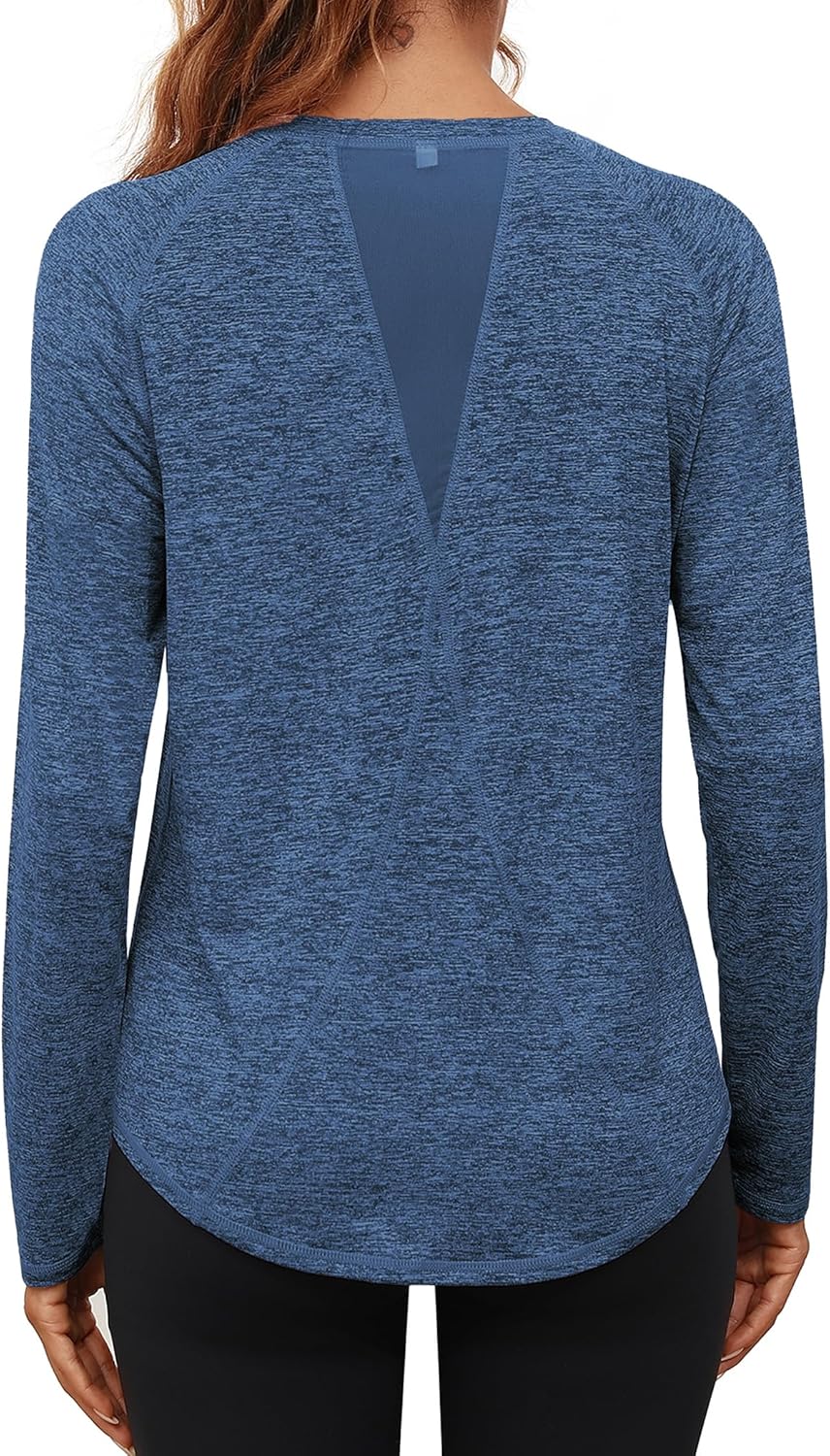Thumbnail 6 de Gyabnw Sport Langarmshirt Damen – atmungsaktives Funktionsshirt für Fitness, Yoga und Outdoor