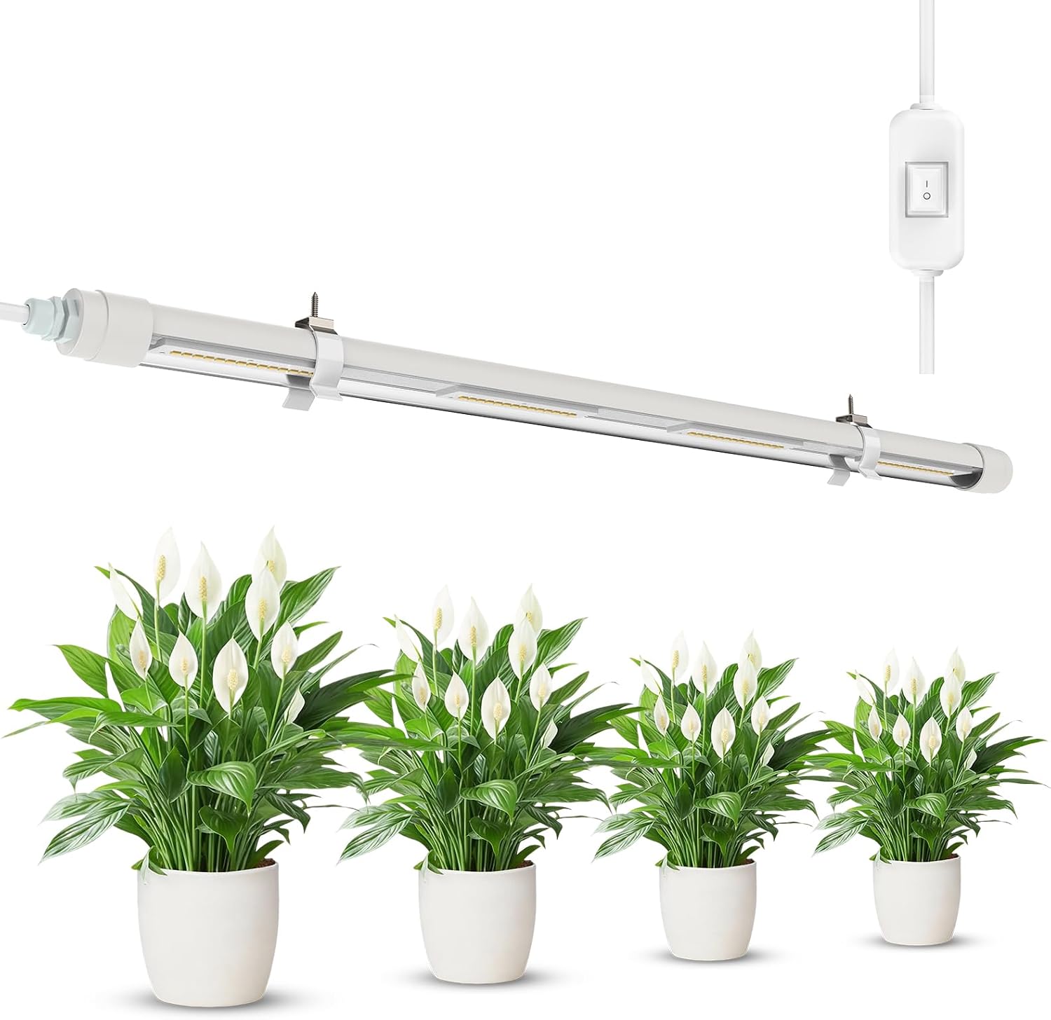 Detalle de SANSI C21GL-LT01-25W T8-kweeklamp 25 W, 60 cm, IP54 en 4000 K