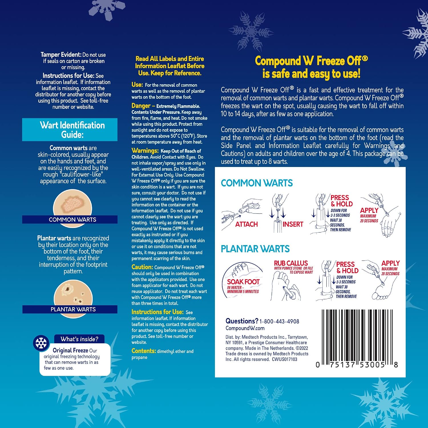 Thumbnail 5 de Compound W 075137530058 Freeze Off Wart Remover, 8 Applications
