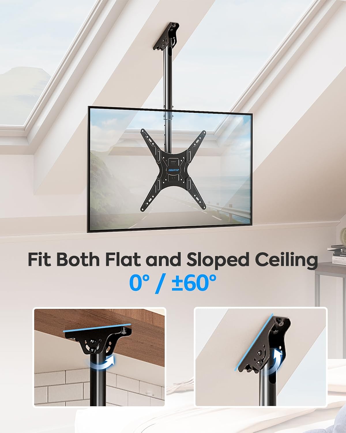 Thumbnail 6 de MOUNTUP Outdoor Ceiling TV Mount for 26"–65" TVs
