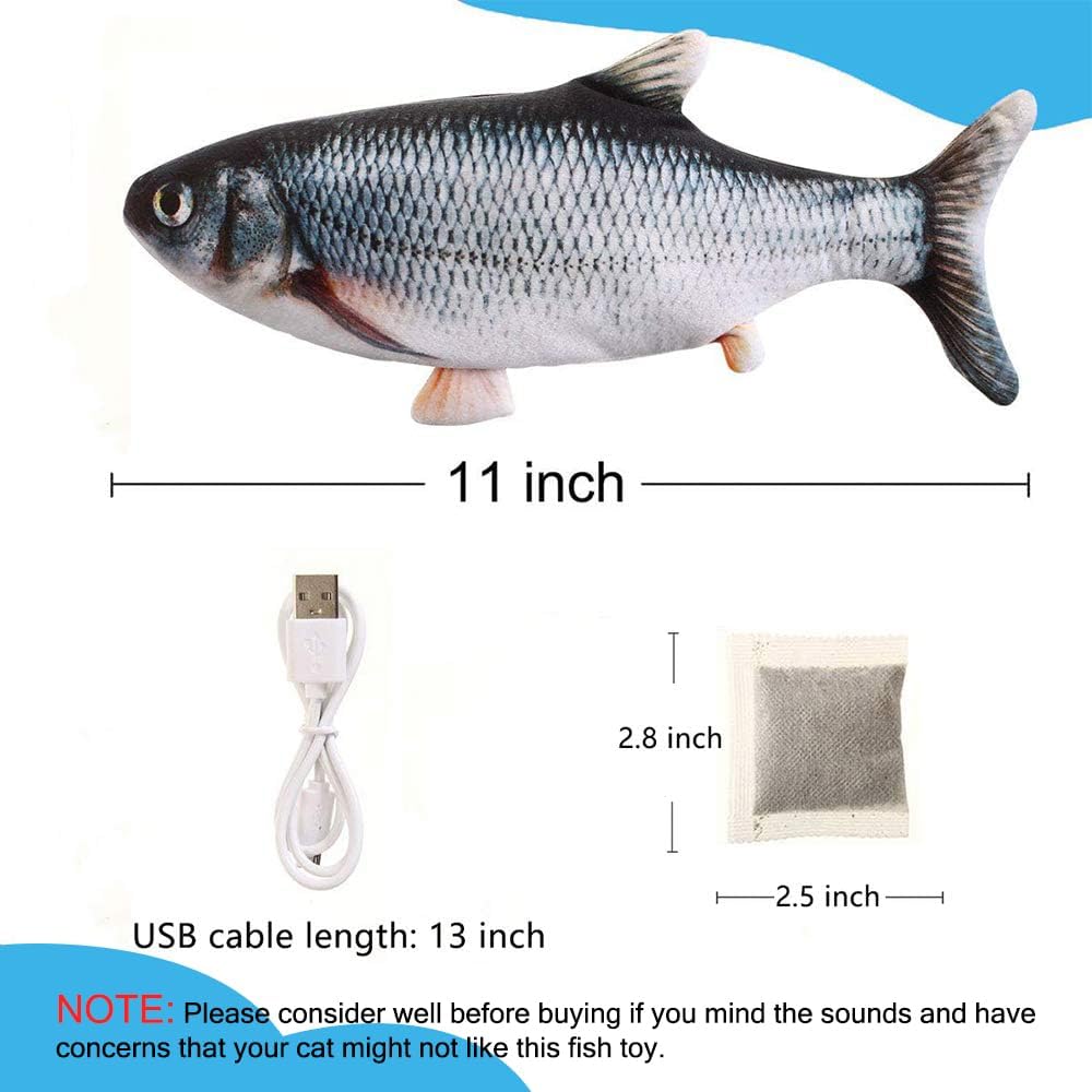 Thumbnail 5 de Nepfaivy Floppy Fish Cat Toy 11 inch