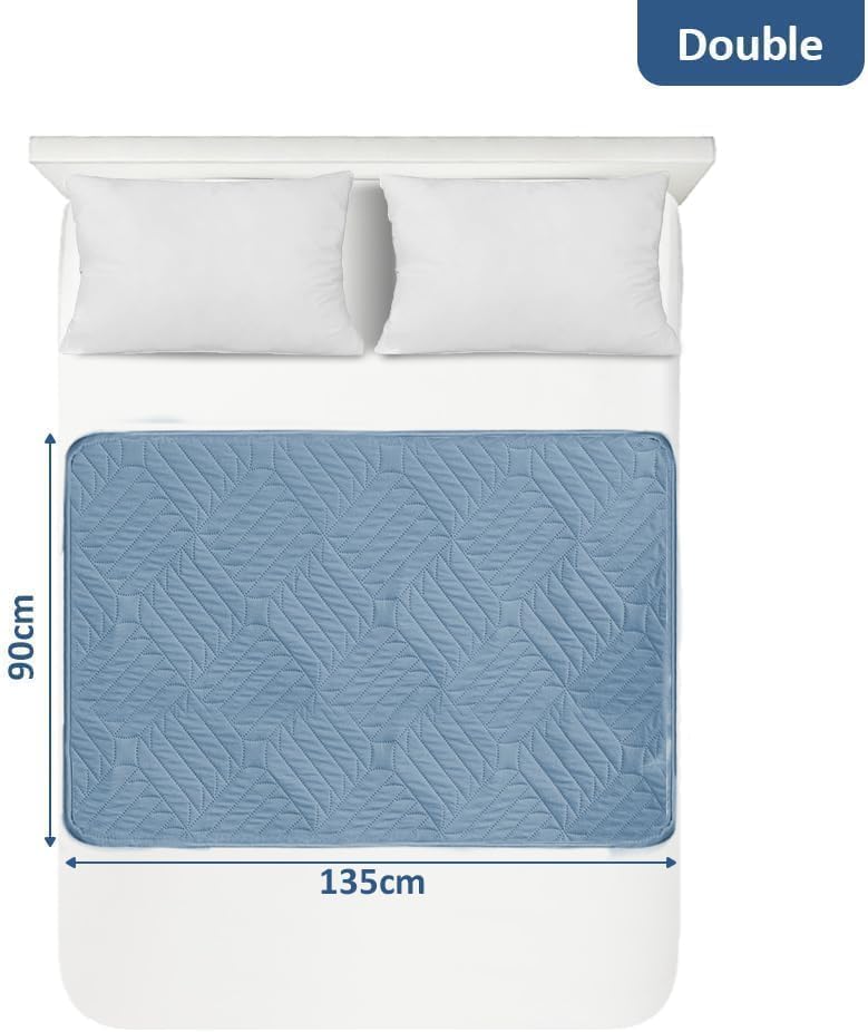 Detalle de DUJUIKE Materassino Per Incontinenza lavabile 90x135 cm: protezione impermeabile e assorbente per adulti, neonati e anziani