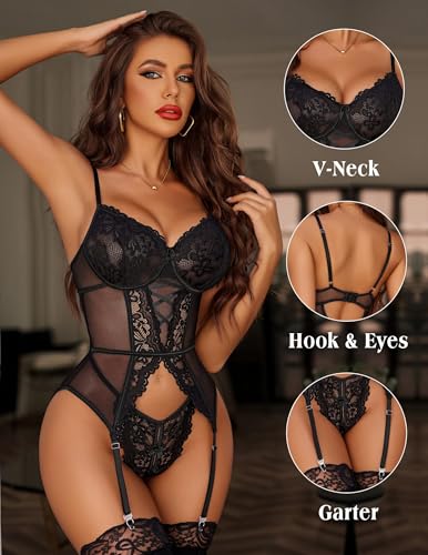 Thumbnail 1 de Avidlove corset en dentelle pour femme