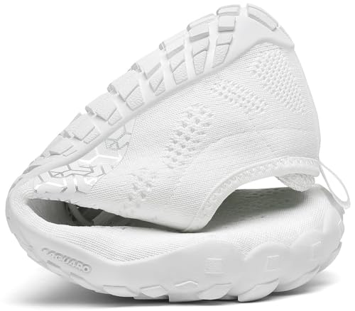 Thumbnail 7 de SAGUARO Minimalistas Zapatillas de Trail Running Unisex: ligeras, transpirables y descalzas (Blanco, 49 EU)