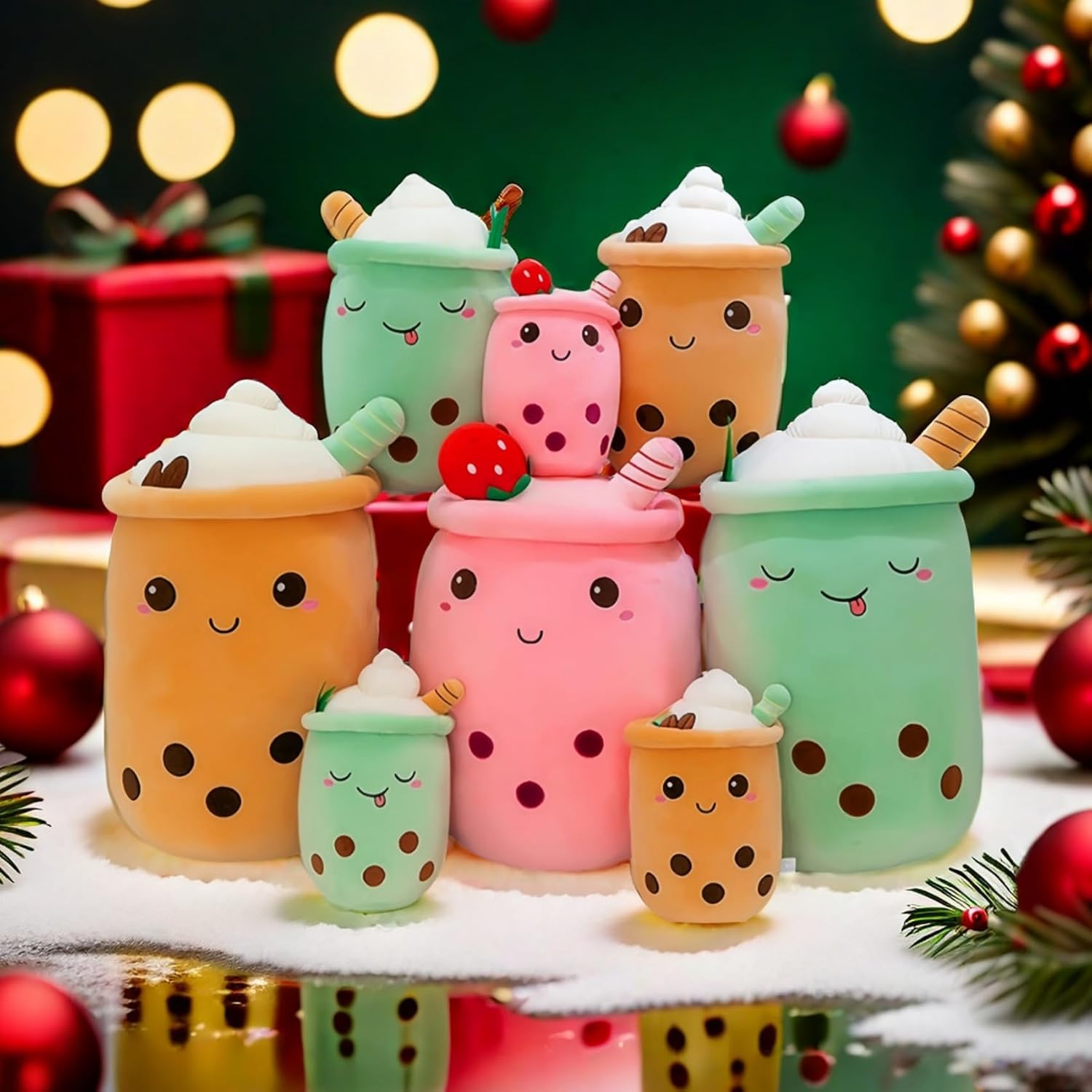 Detalle de FSRONGXI 2pcs Boba Plush: Cute Bubble Tea Plushies for Play, Display and Collecting