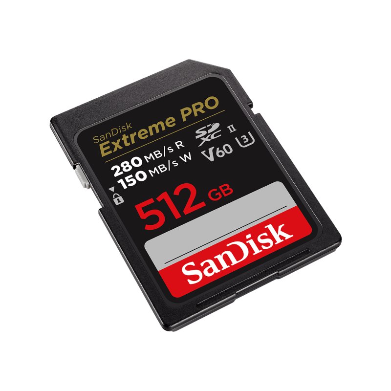 Detalle 2 de Tarjeta SD SanDisk SDSDXEP-512G-GN4IN 512GB SDXC UHS-II V60, lectura 280 MB/s