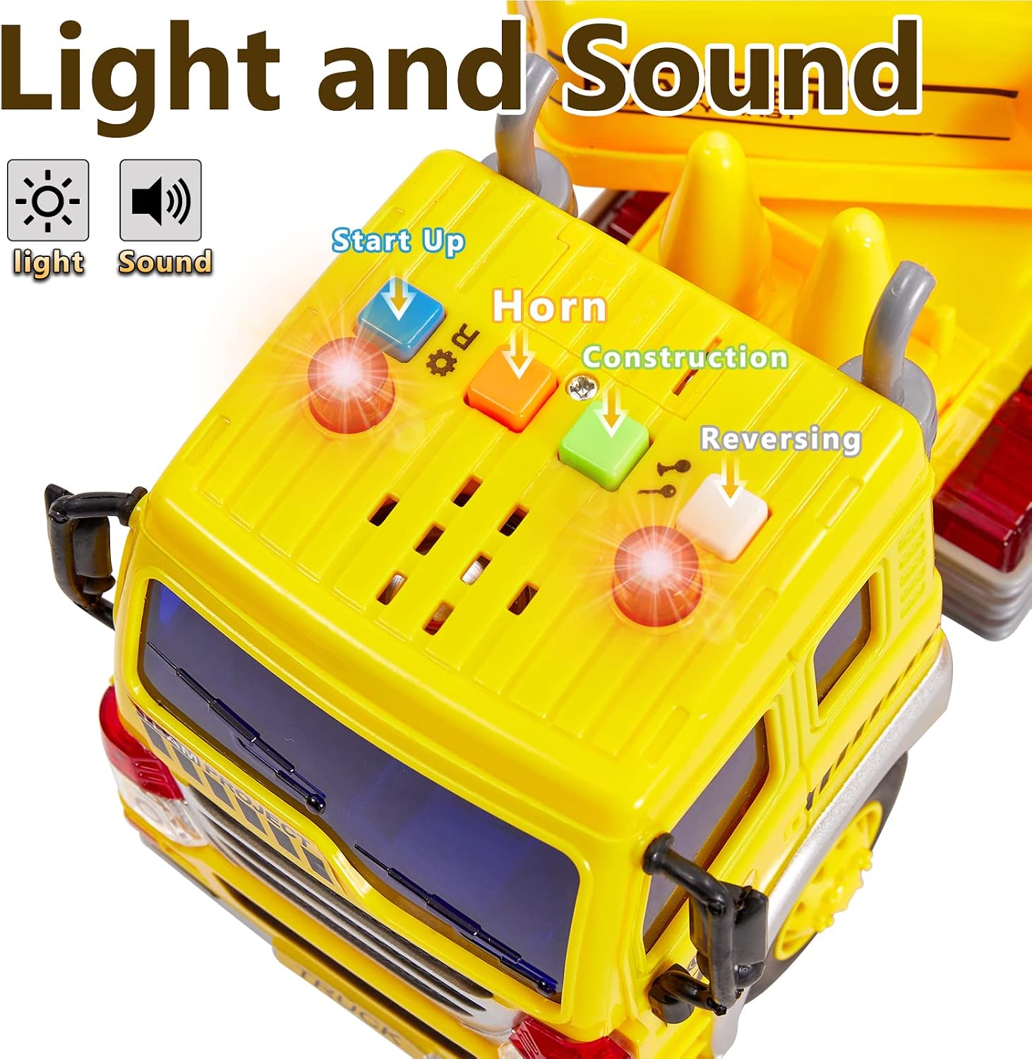 Thumbnail 2 de HERSITY Bagger Spielzeug 1/16 mit Sound