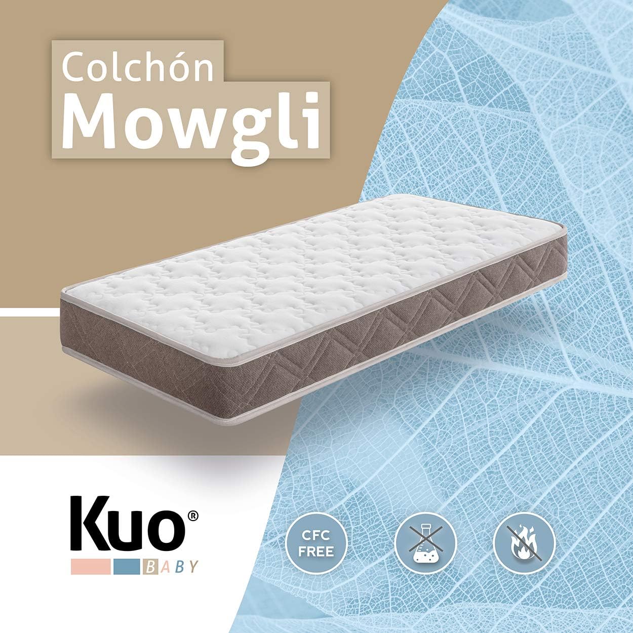 Thumbnail 1 de KUO Mowgli colchón muelles 137 x 67 cm