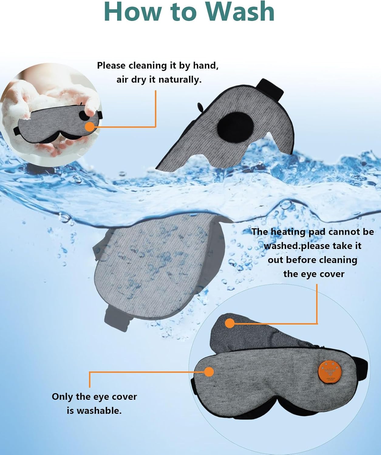 Thumbnail 5 de PJYU Heated Eye Mask for Dry Eyes: Rechargeable, Light-Blocking, with Adjustable Heat