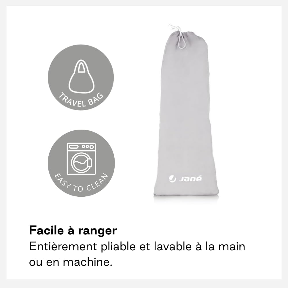 Thumbnail 6 de Jané Barrière de Lit Rabattable 140 cm Extra Haute – Maille Respirante et Sac de Transport