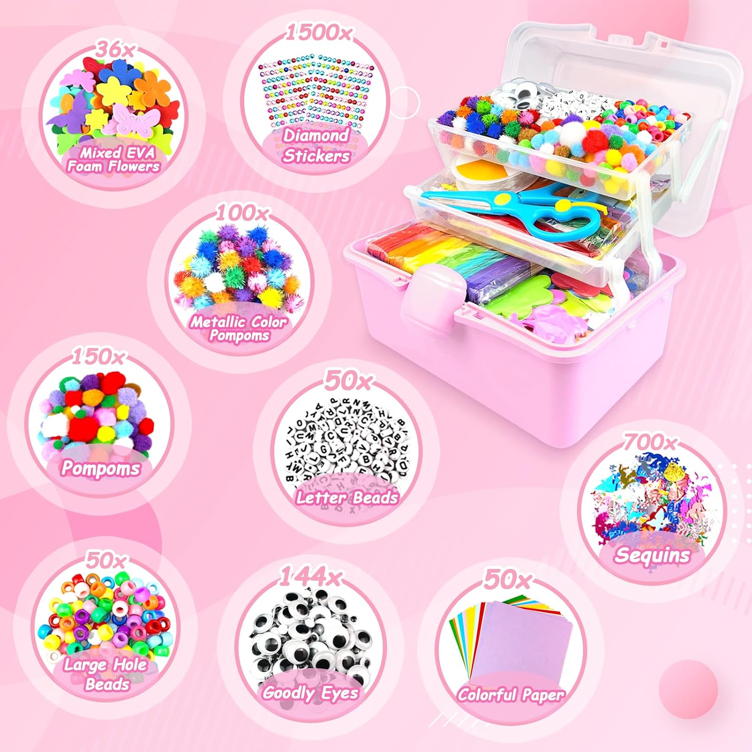 Thumbnail 3 de 3000 Arts and Crafts Kit for Kids