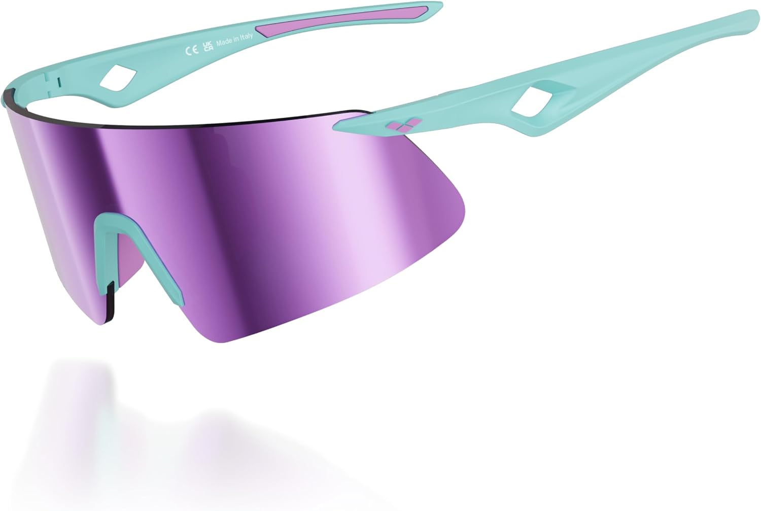 Detalle de arena SAETTA Lunettes de Soleil Sportives – Monture légère et flexible pour l’outdoor