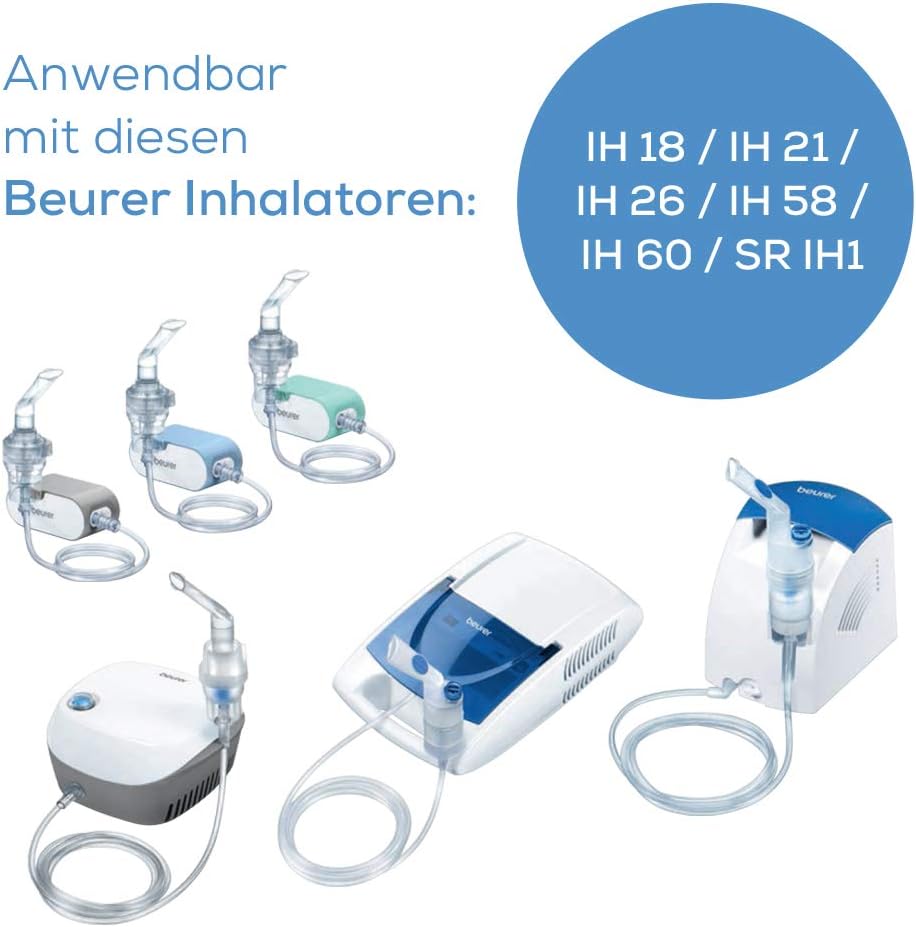 Detalle de Beurer babymasker voor inhalator met riempje, desinfecteerbaar, 0–3 jaar