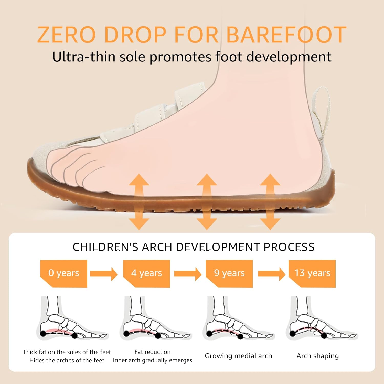 Thumbnail 4 de STQ KIDS Toddler Wide Toe Box Shoes — Barefoot-Style Sneakers for Early Walkers