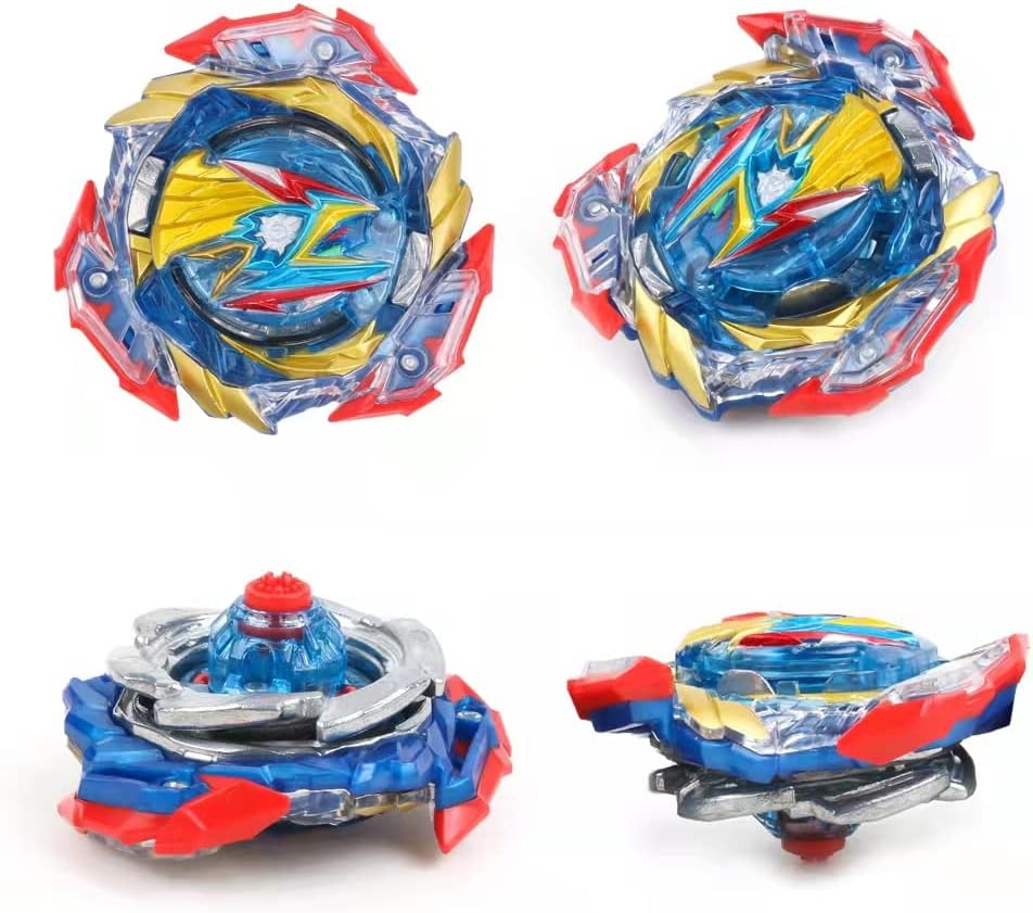 Thumbnail 4 de MUSTYBELT Battling Top Burst Gyro Toy Set with 8 Spinning Tops and 2 Two-Way Launchers (Ages 6+)