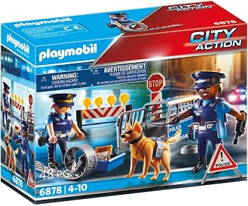 Detalle de PLAYMOBIL City Action 6878: Control de Policía 🚓 diversión segura