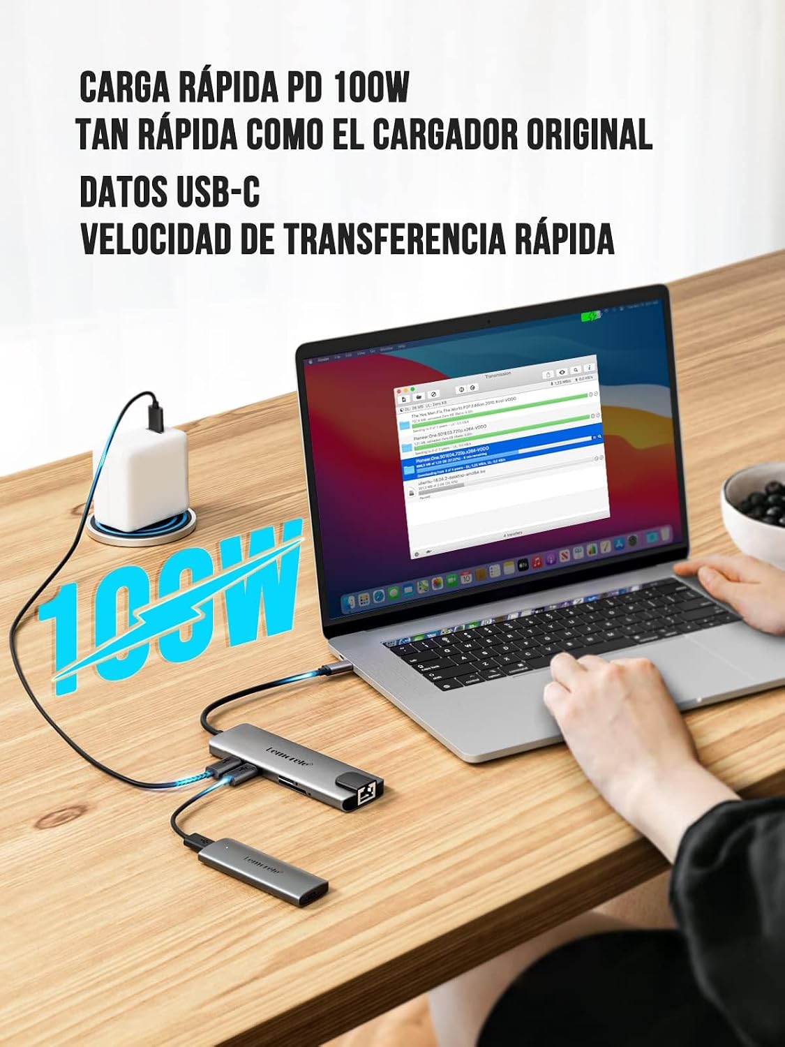 Thumbnail 2 de Lemorele Aluminium USB-C Docking Station 9-in-1 – kompakt, leistungsstark und vielseitig