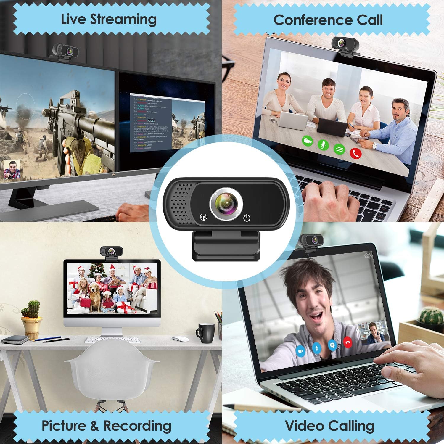 Thumbnail 6 de HD 1080p Webcam with Microphone