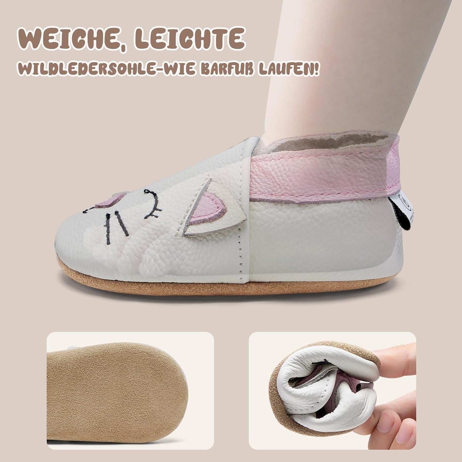 Thumbnail 5 de IceUnicorn Krabbelschuhe Baby Lauflernschuhe
