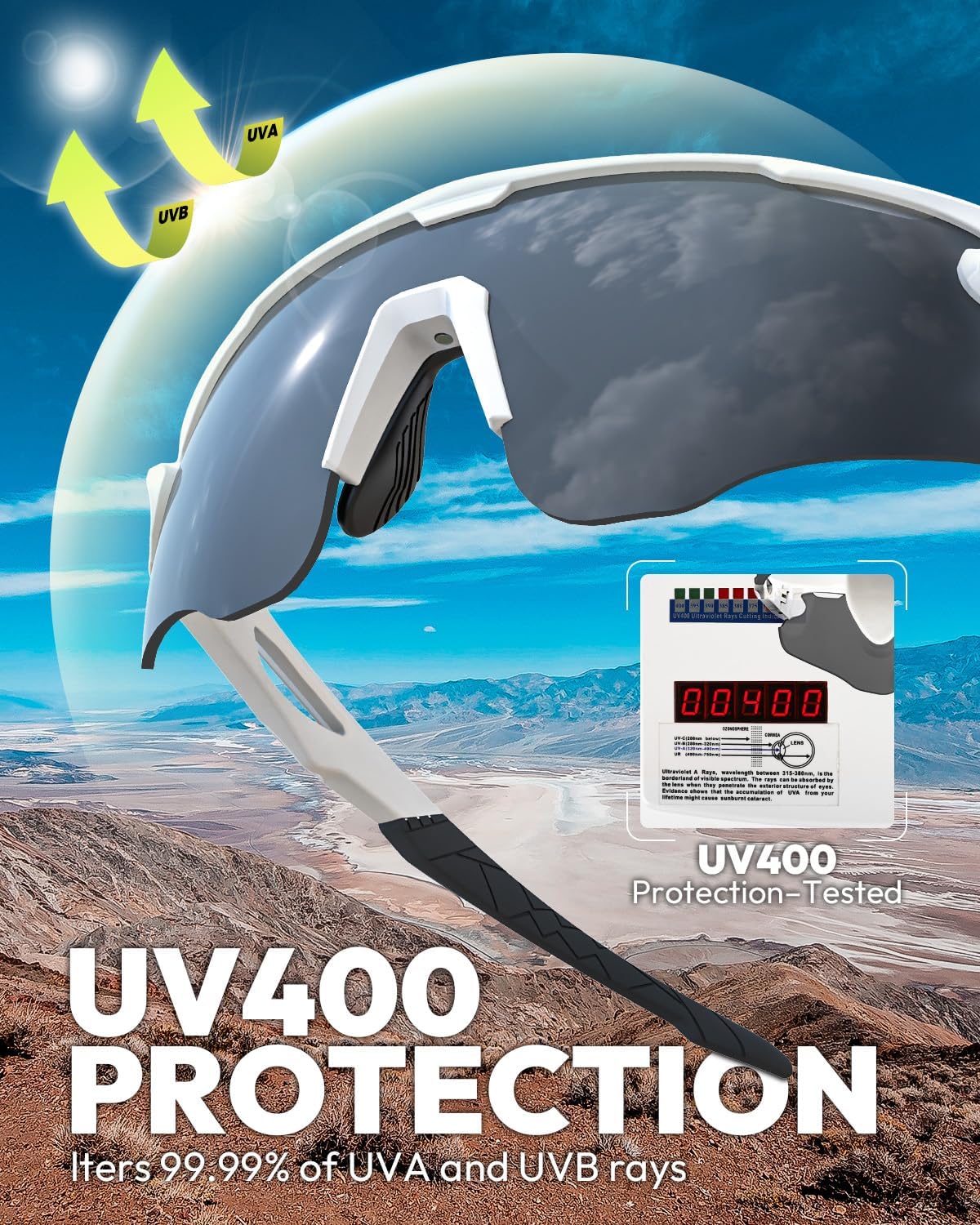 Thumbnail 3 de Victgoal Fahrradbrille – polarisiert, UV400, ultraleichtes TR90 Rahmendesign für Radfahren, Laufen und Outdoor-Aktivitäten