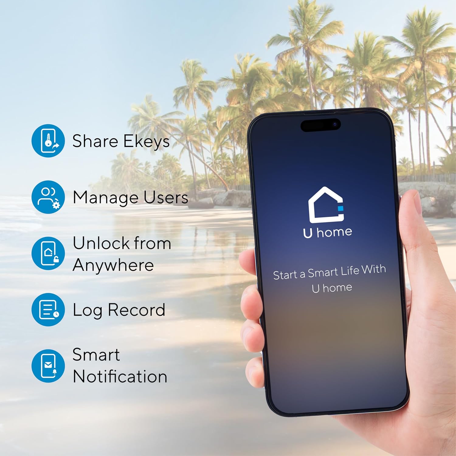 Detalle 1 de ULTRALOQ Smart Lock with Fingerprint Access