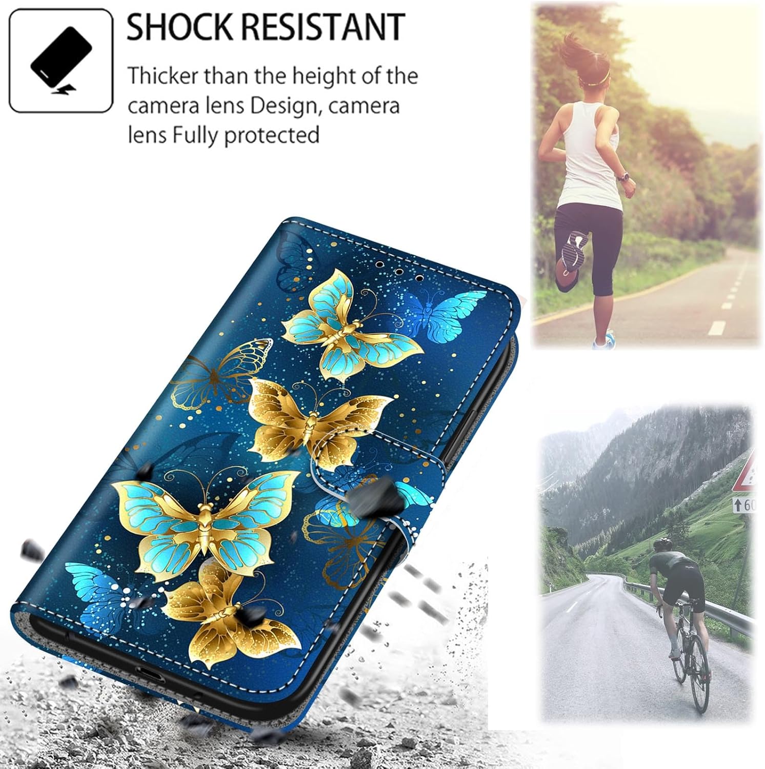 Thumbnail 5 de Haninsuze Handyhülle für Samsung Galaxy S24 Plus – PU-Leder Flip Case mit Kartenfach, Ständer und Kameraschutz