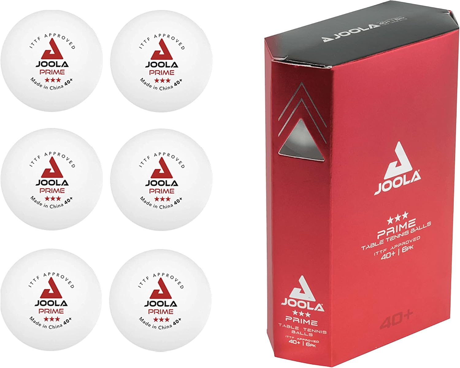 Detalle de JOOLA Prime 40+ – Palline da ping pong, 72 pezzi: durevoli e adatte alle competizioni