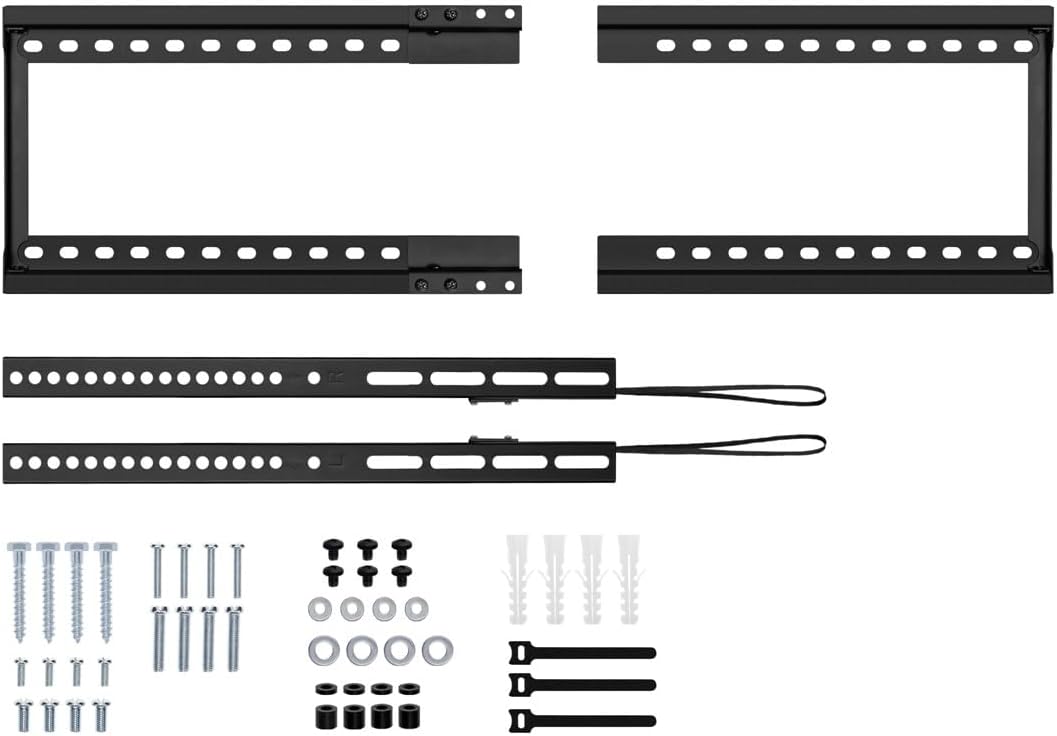 Detalle de Monoprice Low Profile Fixed TV Wall Mount (Extra Wide) for 42"–90" TVs up to 165 lbs
