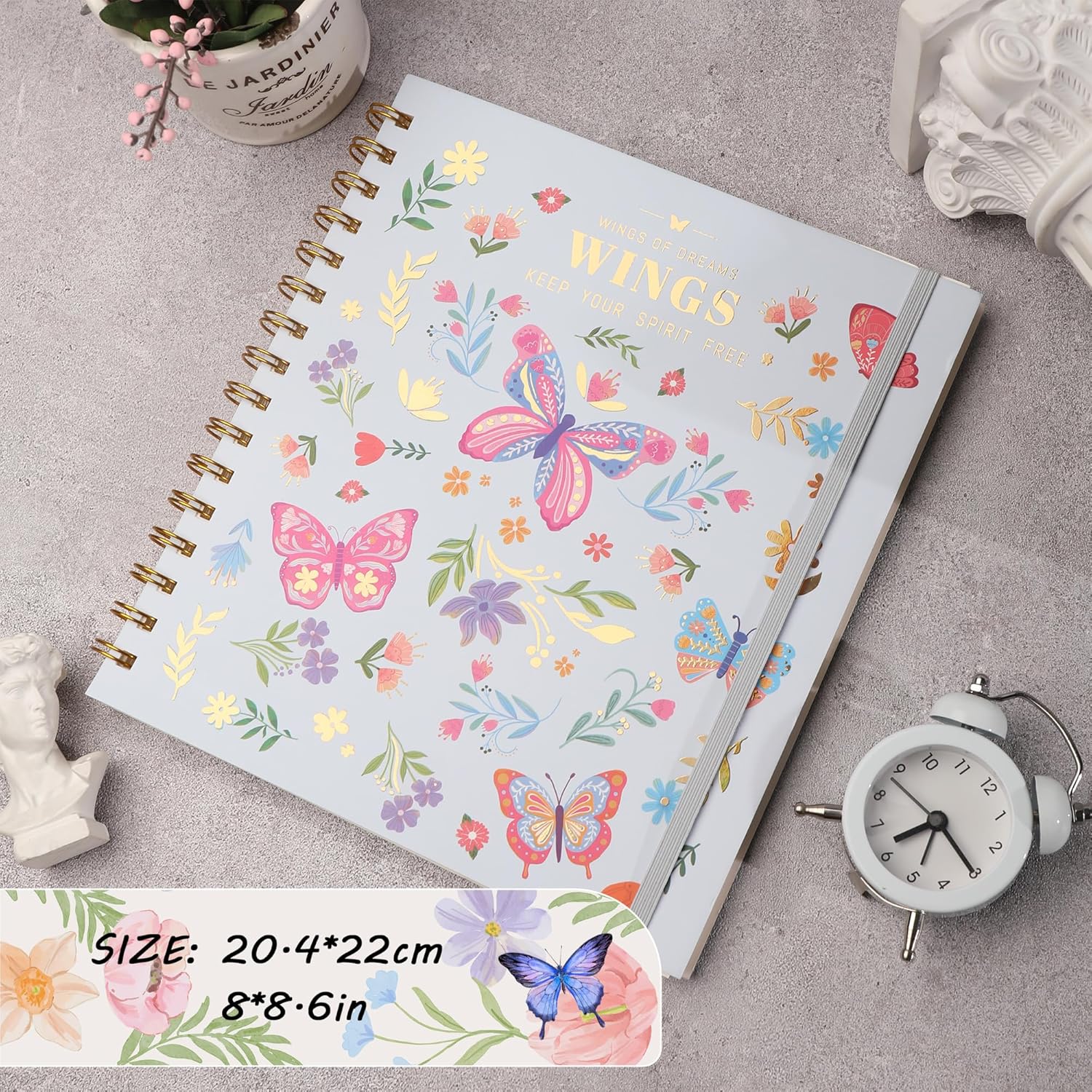Thumbnail 1 de MGGAO Lined Spiral Journal Notebook — Hardcover, 96 Sheets, 19.5 x 22 cm