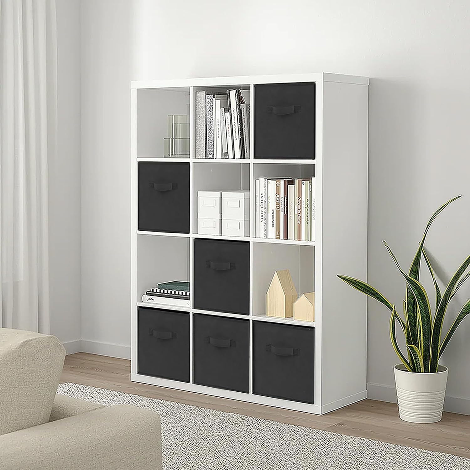 Thumbnail 6 de Large Storage Cubes 13 Inch Cube Bins for Shelves