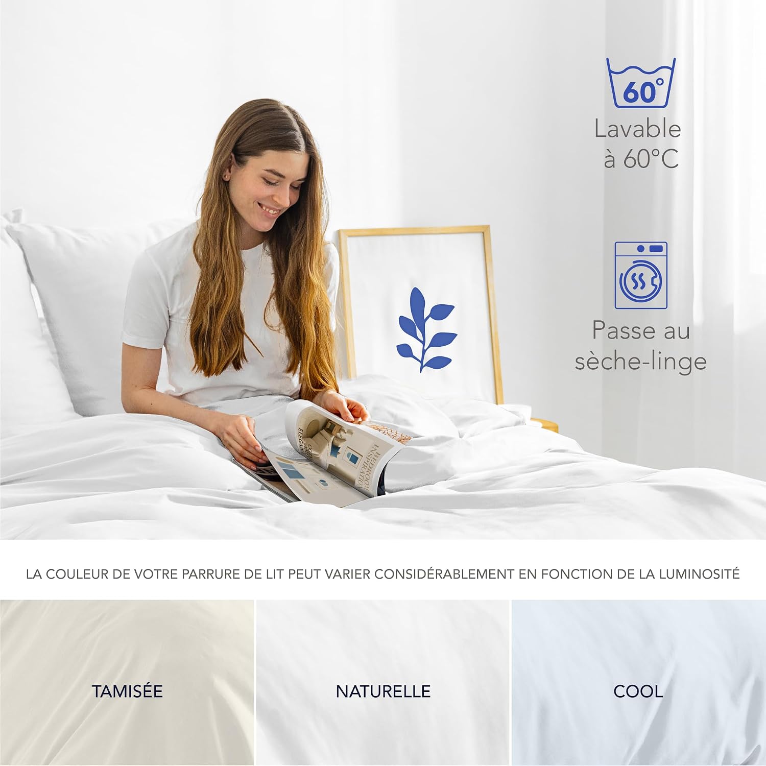 Thumbnail 5 de Dreamzie Housse de couette satin T200 200x200