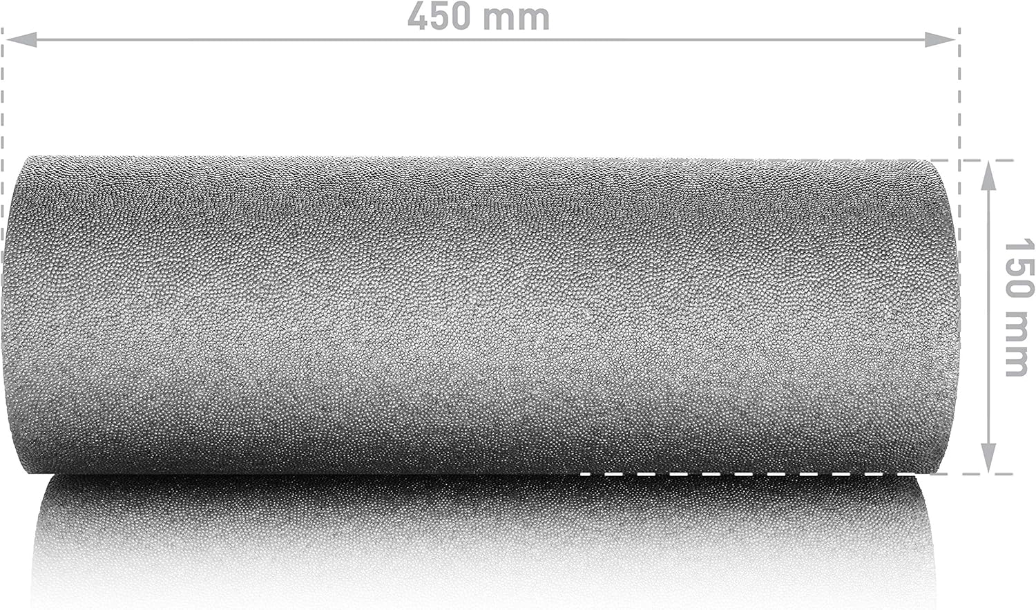 Detalle de BODYMATE Faszienrolle Standard (mittel-hart) – 45 cm Länge, 15 cm Durchmesser inkl. E‑Book