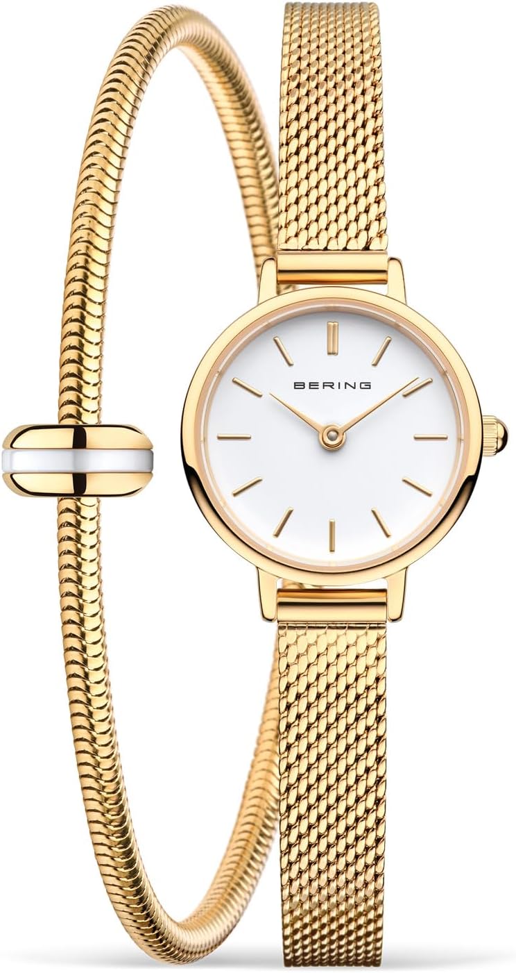 Thumbnail 3 de BERING Damen Quarz Uhr 22 mm – Edelstahlgehäuse, Perlmutt-Zifferblatt, Milanaise-Armband