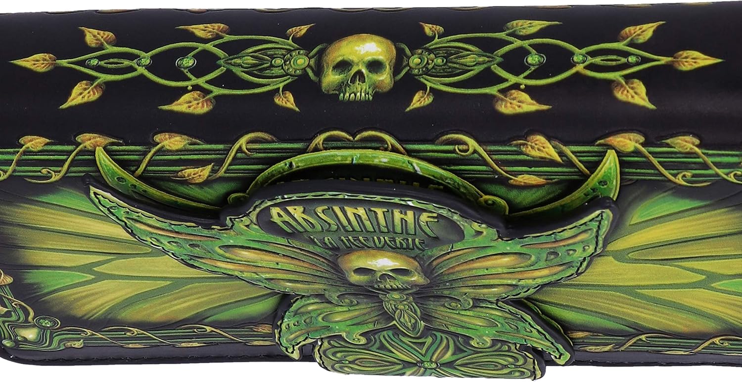 Detalle 2 de Nemesis Now Absinthe La Fee Verte Green Fairy Embossed Purse