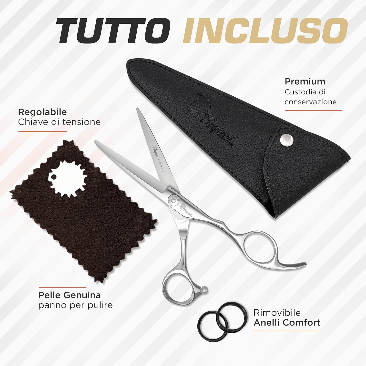 Thumbnail 6 de Fagaci Forbici Parrucchiere Professionali con Lame Affilate 440C – Taglio preciso e durevole