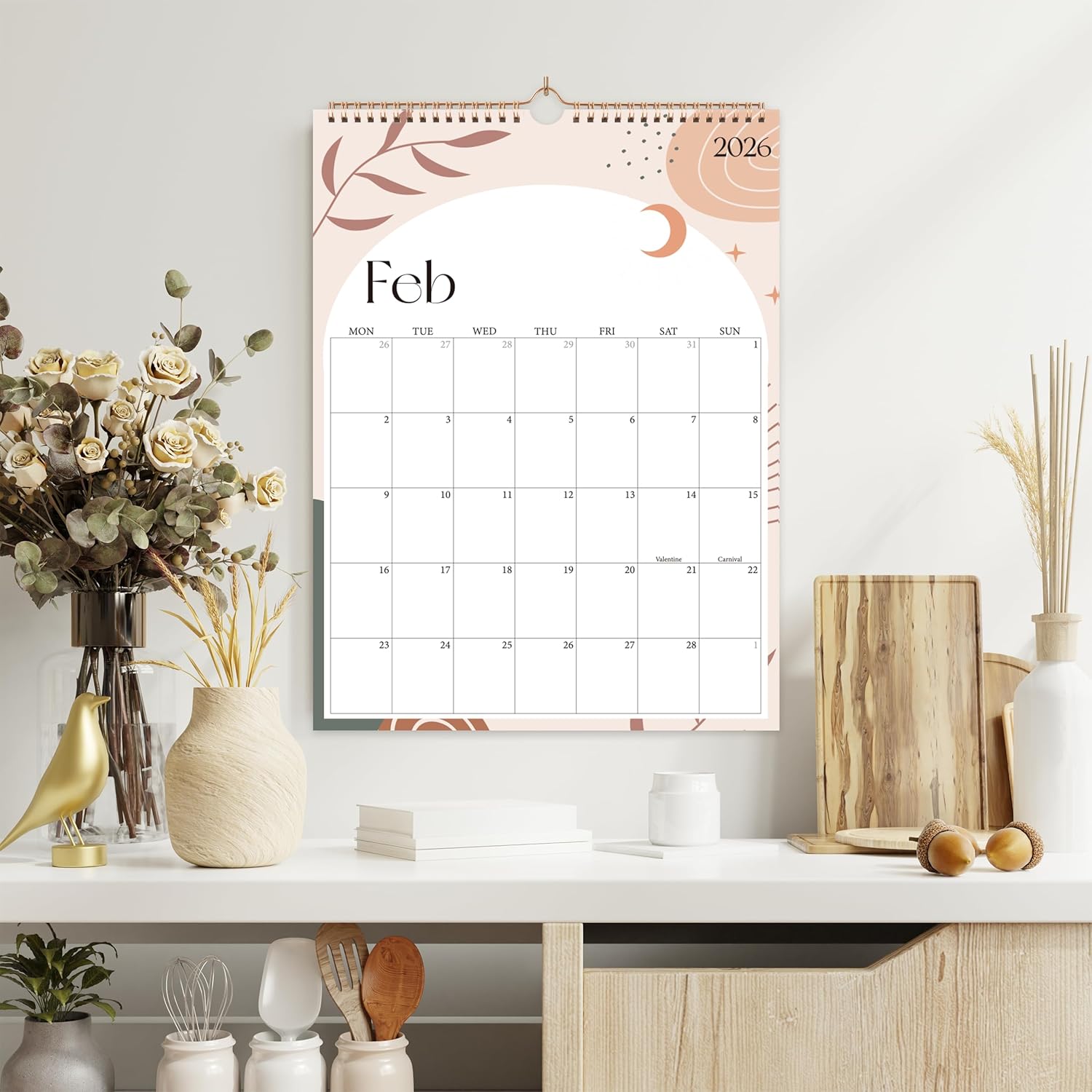 Thumbnail 6 de 2026 Calendar UK Month to View 18‑Month