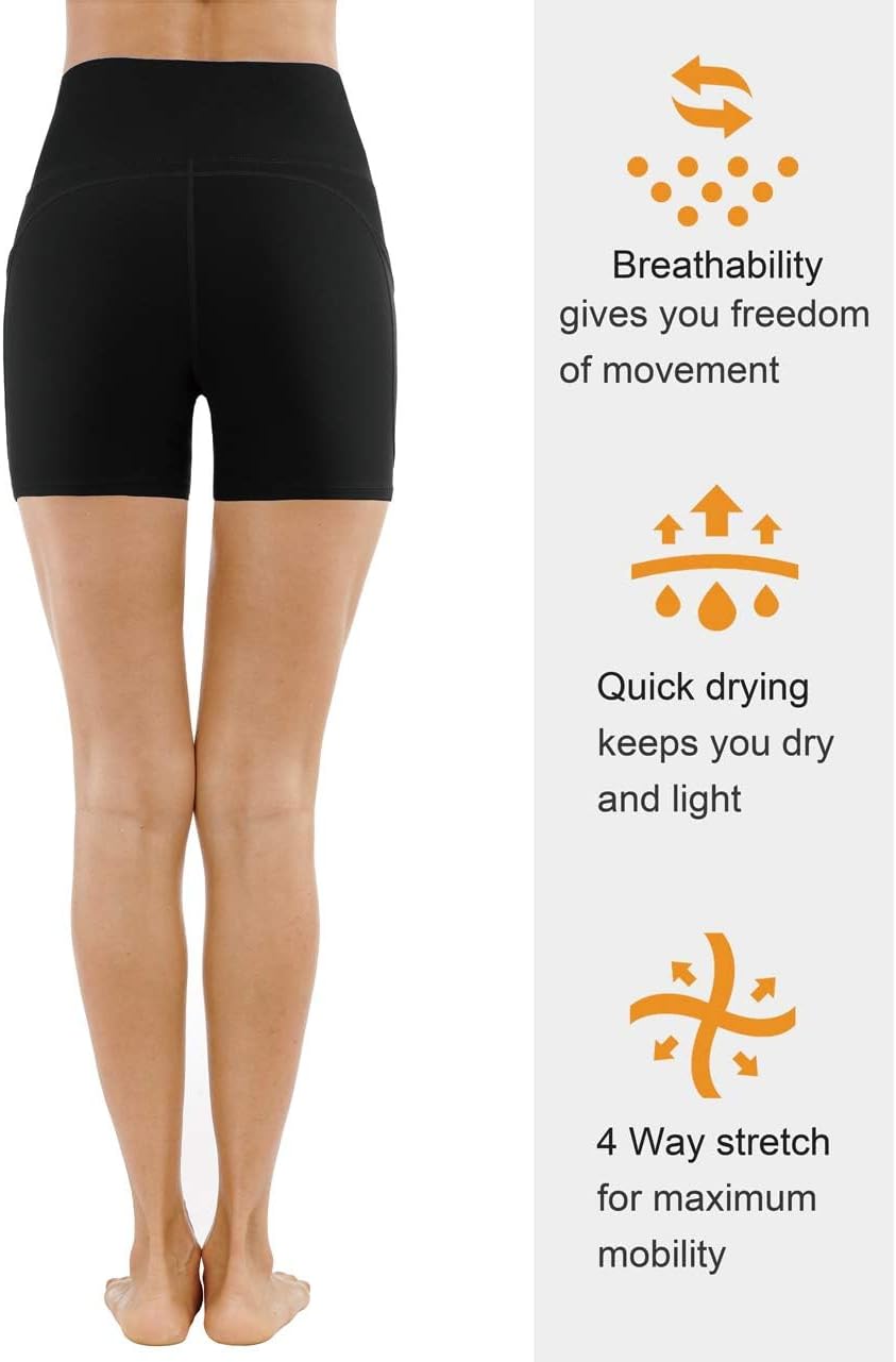 Thumbnail 4 de THE GYM PEOPLE High Waist Yoga Shorts with Pockets