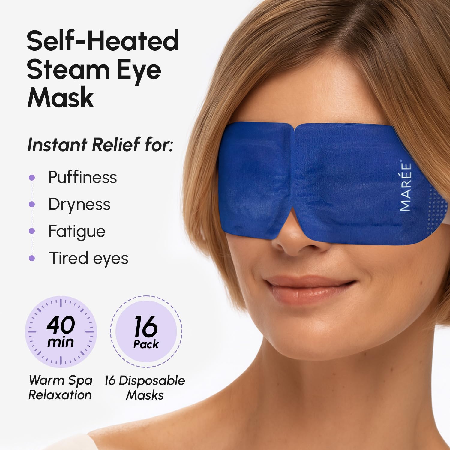 Detalle 2 de MAREE Heated Eye Mask for Dry Eyes 1 Pack