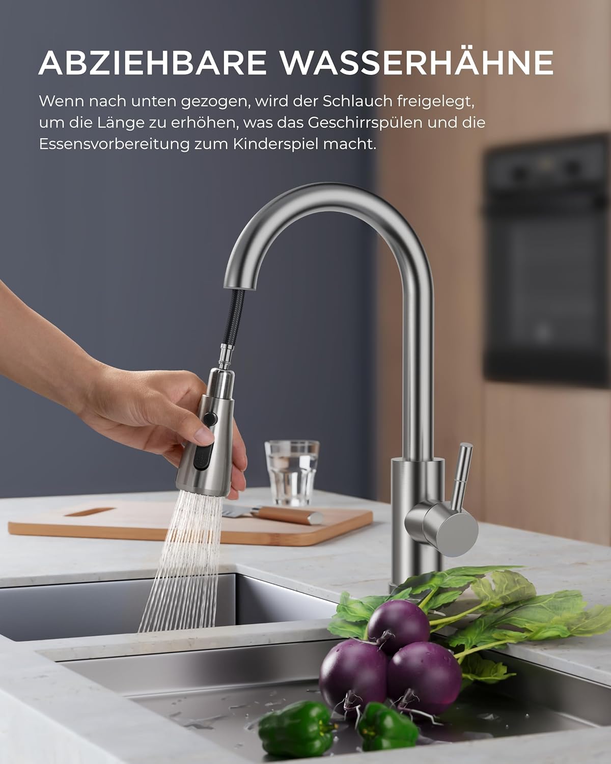 Thumbnail 1 de FORIOUS FORIOUS Wasserhahn Küche 45 cm