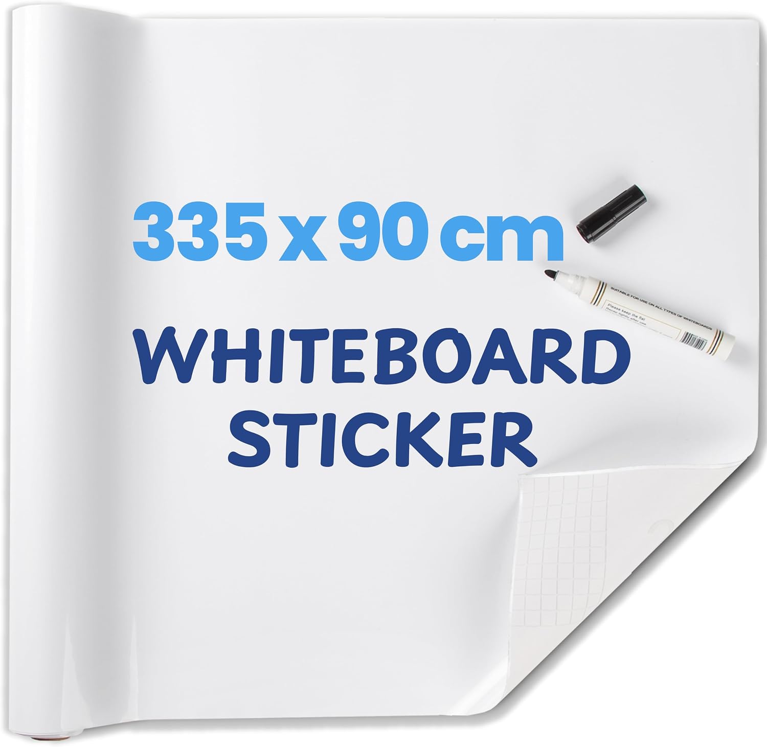 Thumbnail 6 de HeatPomelo Whiteboard Sticker Roll (Whiteboard Wallpaper) 335 x 44 cm, No Ghosting & Self-Adhesive