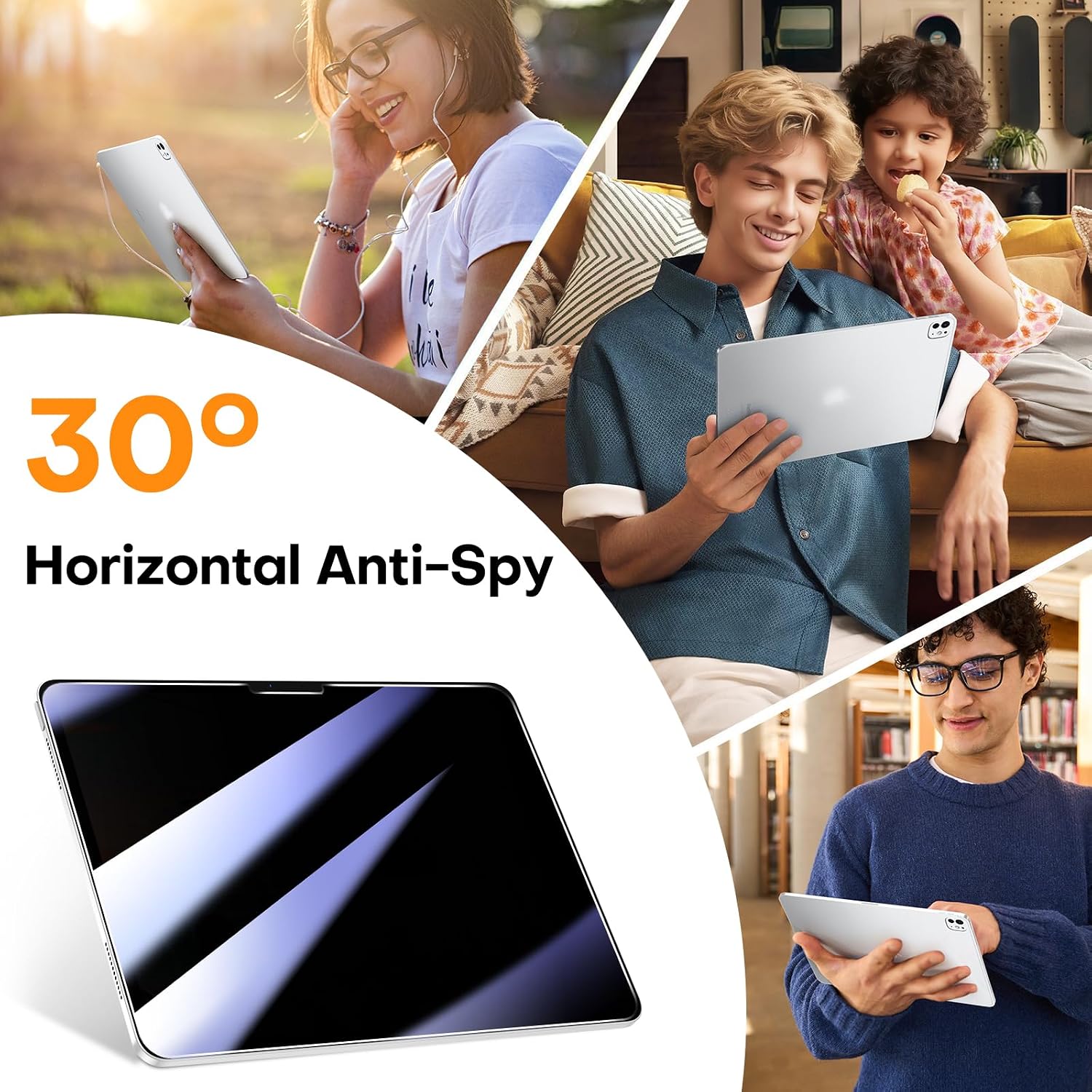 Thumbnail 3 de OMOTON iPad Pro 13 privacy screen 2 pack