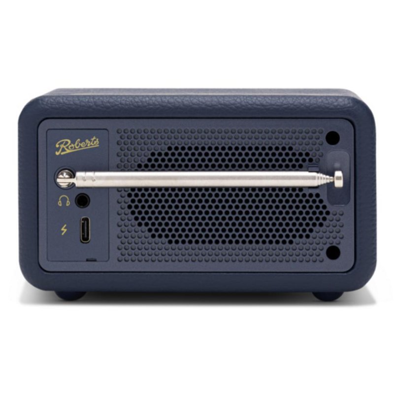 Detalle de Roberts Revival Petite 2 DAB+ FM Azul: radio portátil con sonido claro y alarma