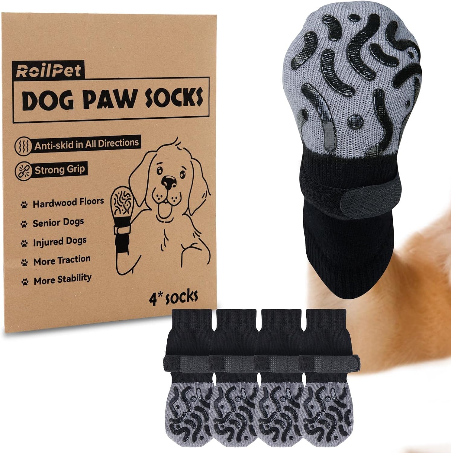 Detalle de Roilpet Dog Socks Size M