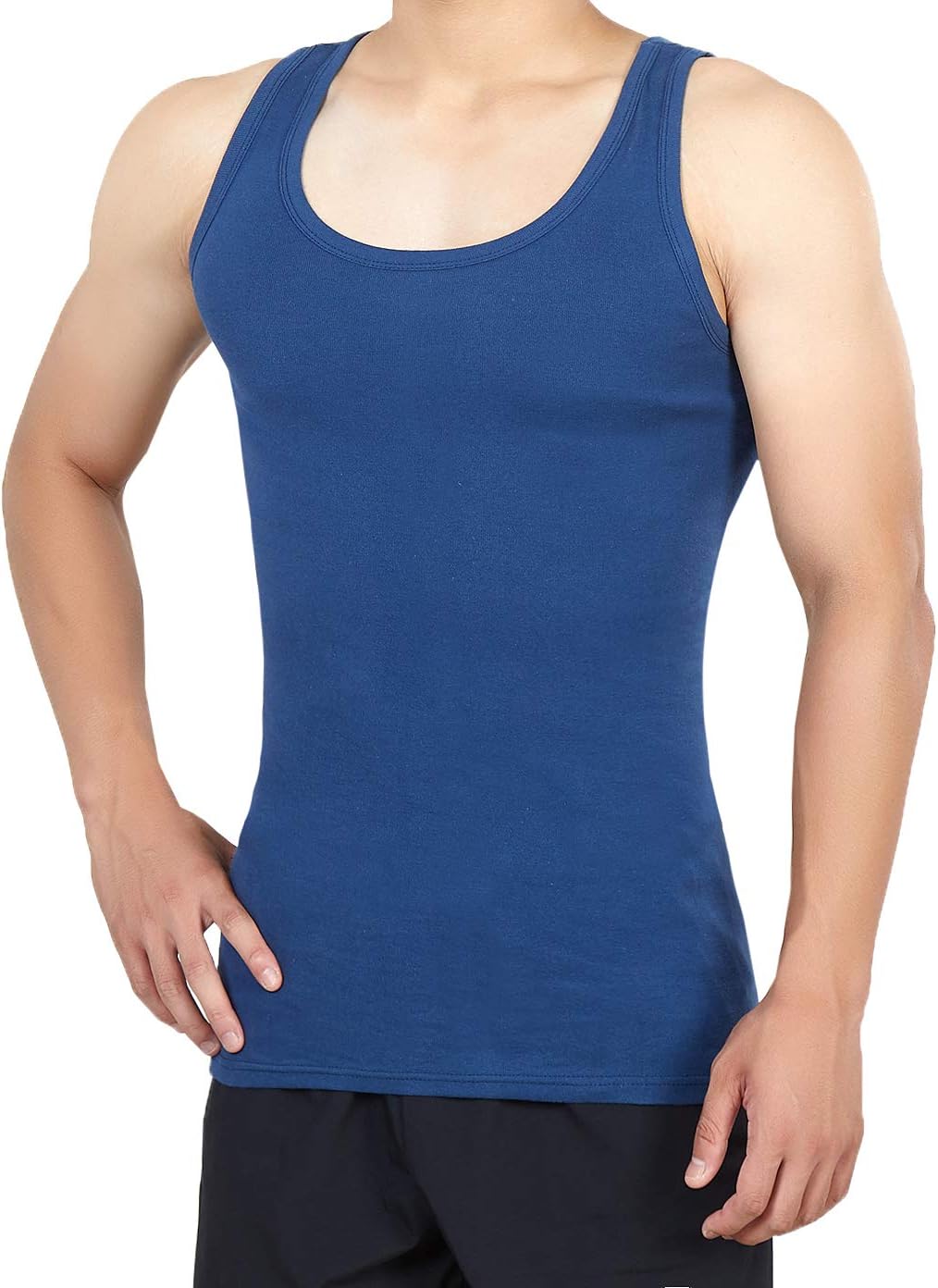 Detalle 2 de NUOZA 3er Pack Unterhemd Herren 100% Baumwolle