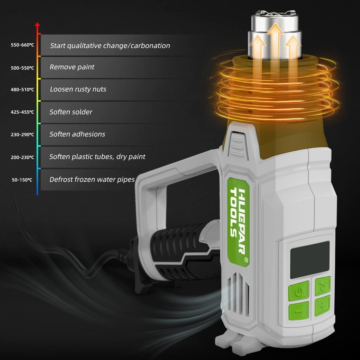 Thumbnail 4 de Décapeur thermique 2300W HG01, écran LCD