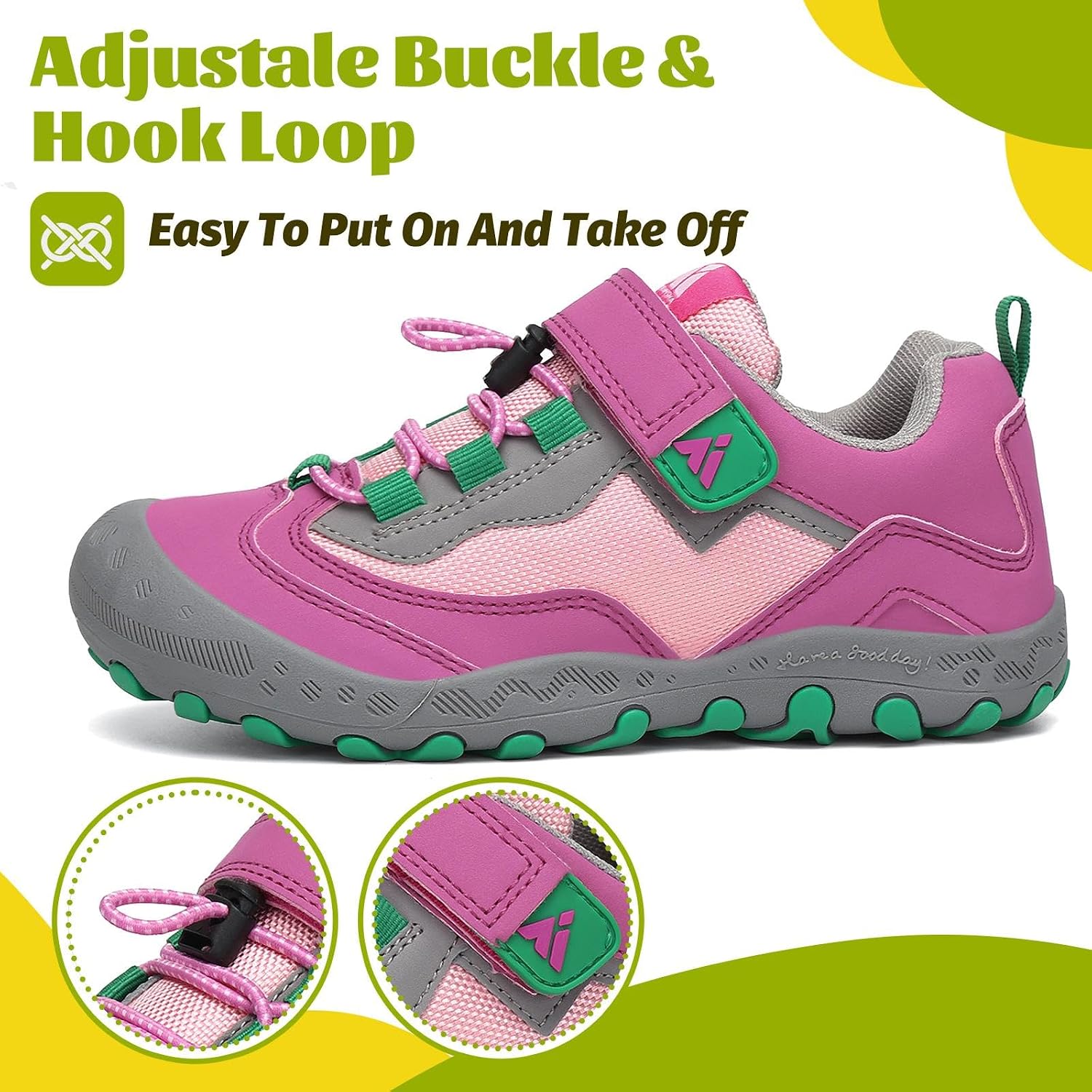 Detalle 2 de Mishansha Kids Hiking Boots: Breathable, Protective, and Ready for Outdoor Adventures
